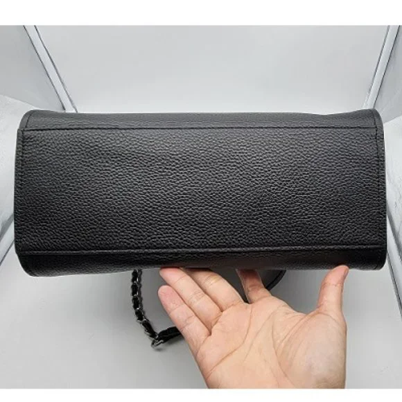 Tory Burch Britton Small Slouchy Tote Black Leather - Picture 5 of 8